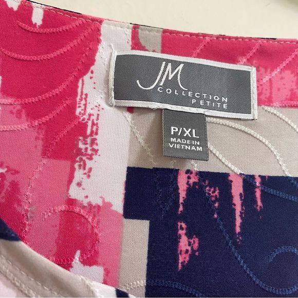 JM Collection Women’s top short sleeve size XLP - Picture 2 of 4